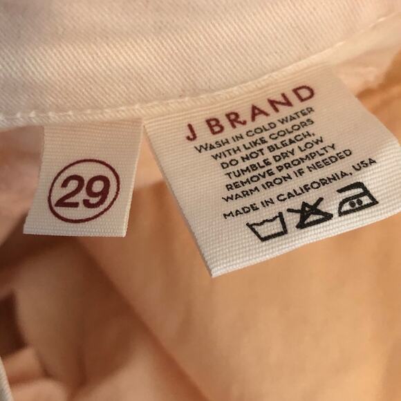 J Brand Sherbet Pink Skinny Jeans Size 29 | Colored Denim Ankle Pants - Picture 7 of 15